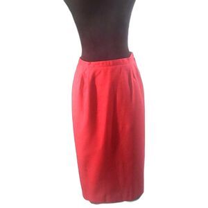 Pink Linen Feel Pencil Cut Skirt Size 16